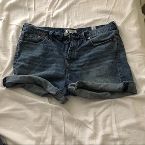 Madewell medium wash denim shorts